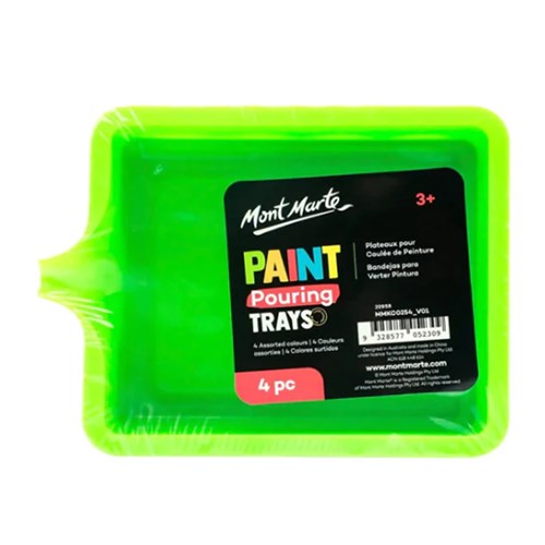MONT MARTE PAINT POURING TRAYS 4pc
